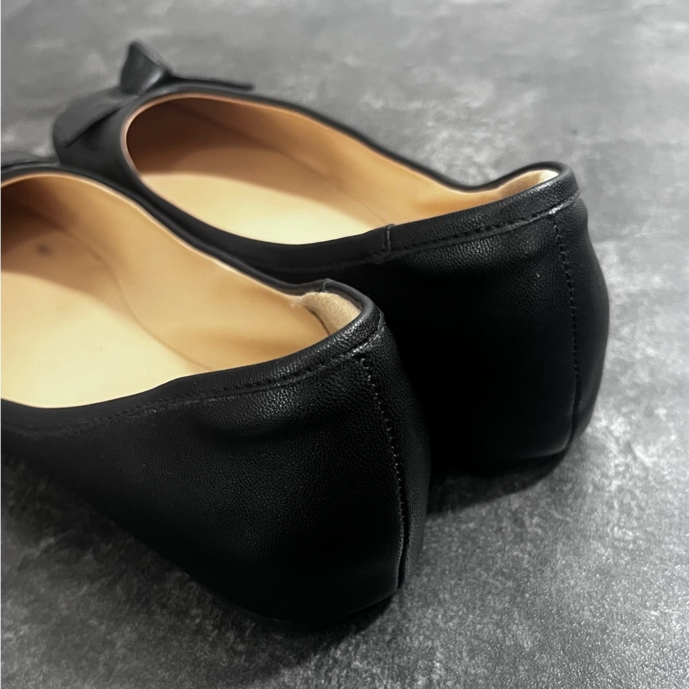 Dream Pairs Low Wedge Dressy Flats Square Toe Black Size 8.5 - Picture 4 of 13